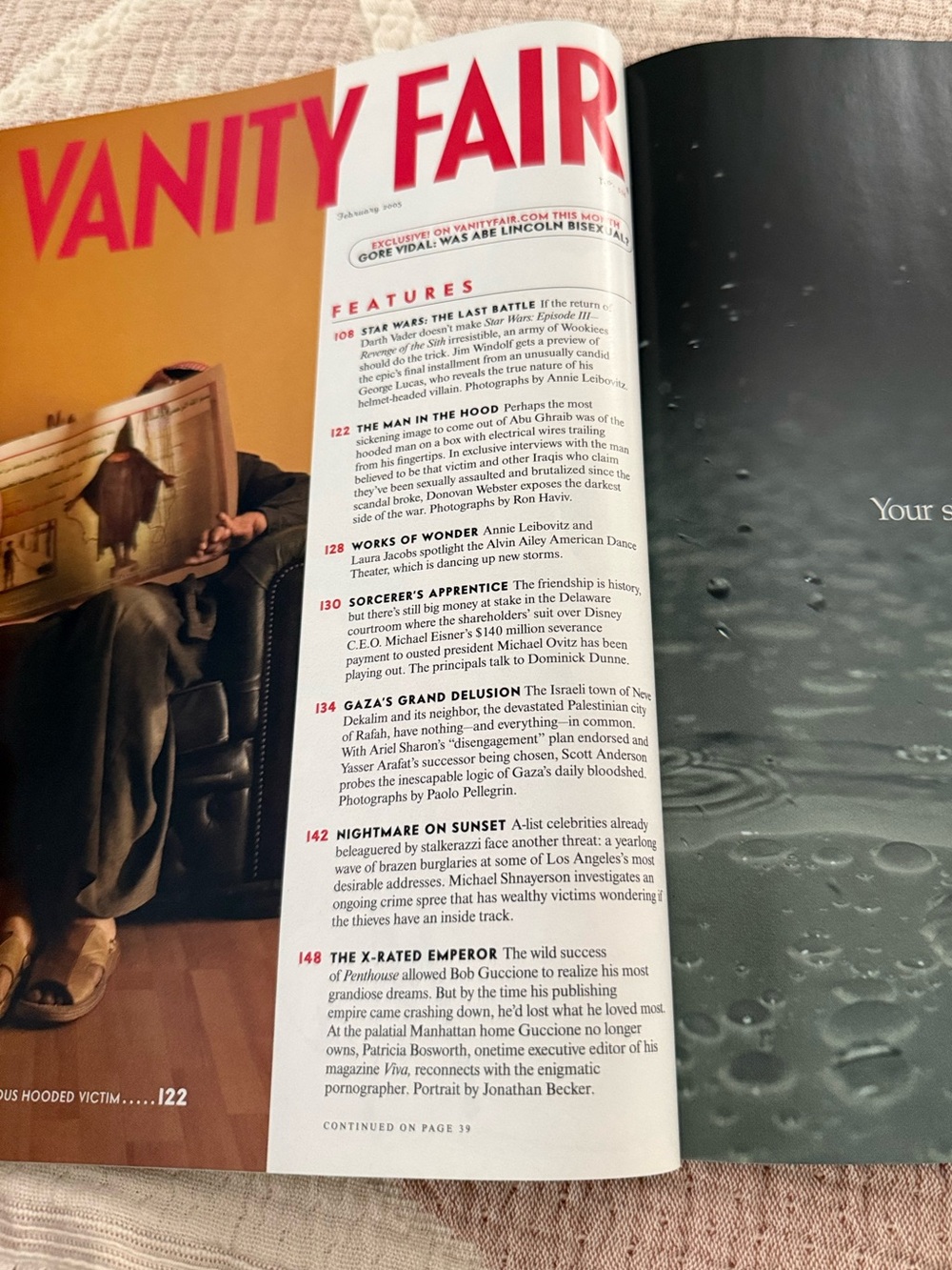 Vanity Fair Cover Featuring Star Wars Cast Feb 2005 - Picture 9 of 12